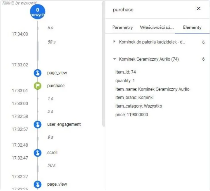Google Analitycs 4 DebugView