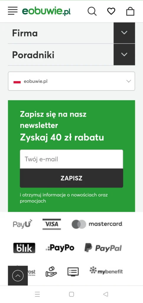 zapis do newslettera - przykład