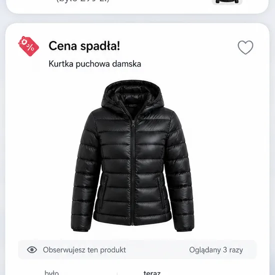 Spadek ceny obserwowanego produktu