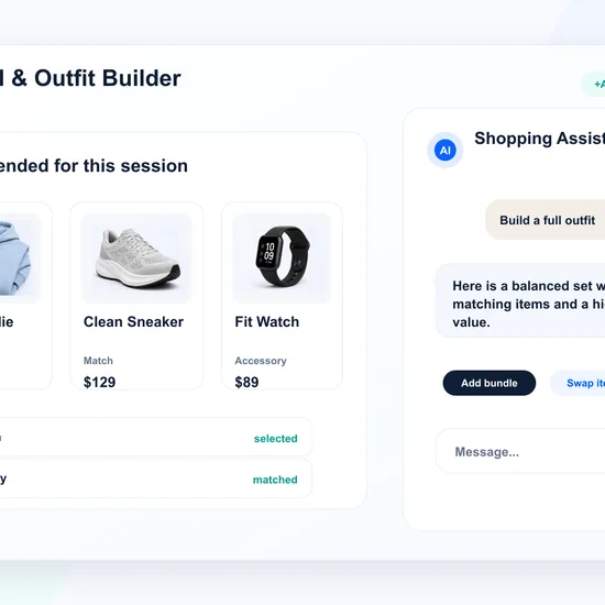 Cross-sell and completing outfits